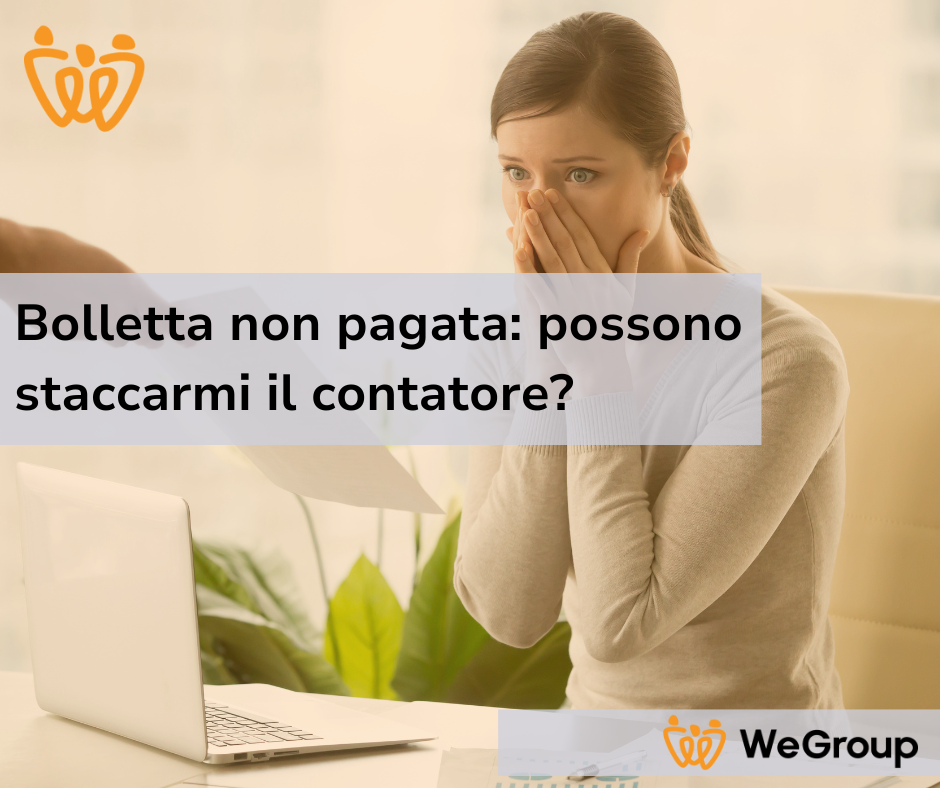 Bolletta non pagata possono staccarmi il contatore